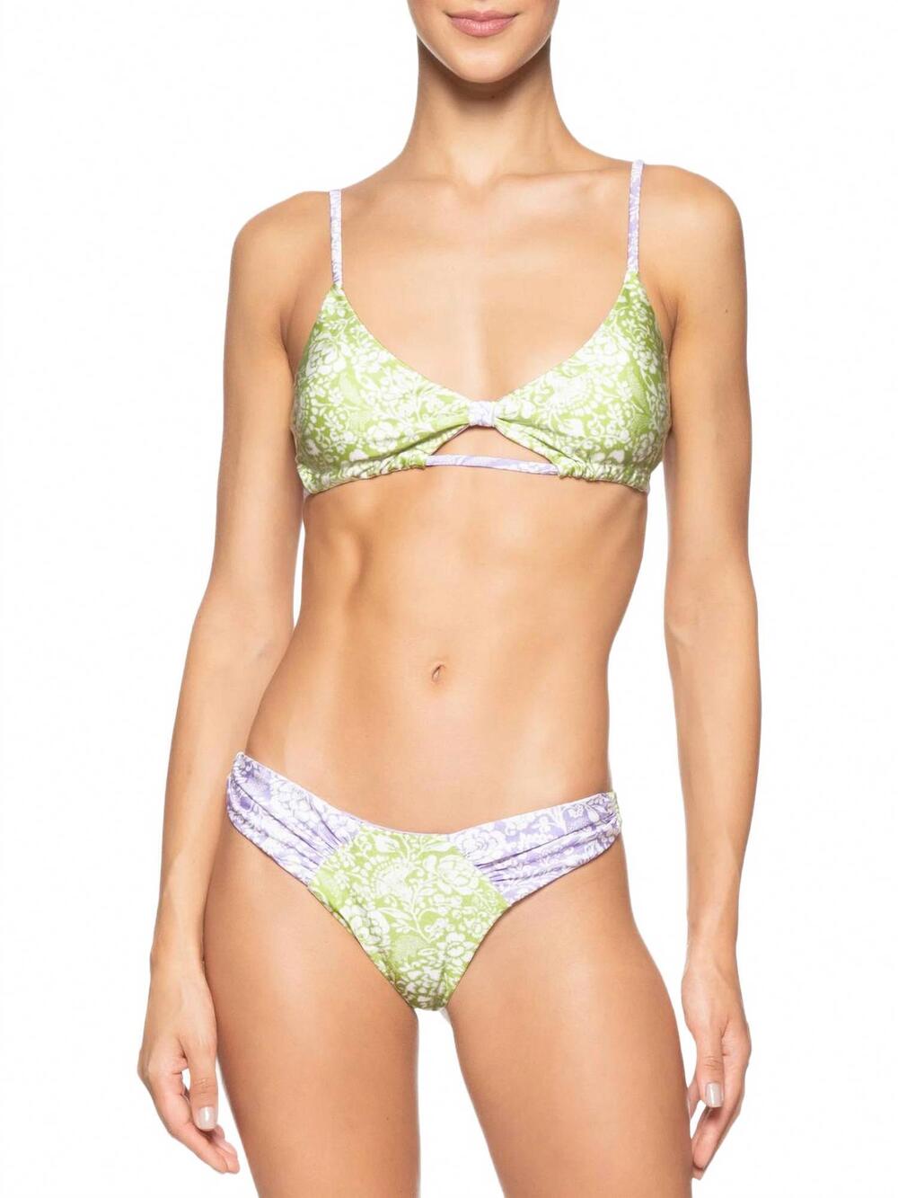 NEW STYLISH SWIMWEAR sanctuary two piece swim suit in green